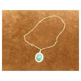 Decorative Blue Stud Necklace Decorative Blue Stud Necklace