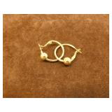 Decorative Gold Hoop Earrings Decorative Gold Hoop Earrings