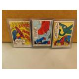 3 Collectible Captain America Trading Cards