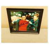 Tiger Woods Signed Framed Picture - 12 x 9