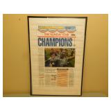Jays Win World Series Framed Poster - 24 x 36
