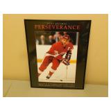 Steve Yzerman Perseverance Framed Poster - 16 x 20