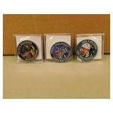 3-  39MM Collectors Coins- various players  /4500