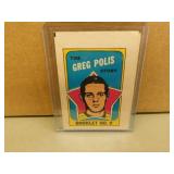 1971-72 OPC Greg Polis #9 Insert Booklet