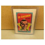 1971-72 OPC Ed Giacomin #7 Insert Booklet