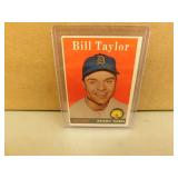 1958 Topps Bill Taylor #389 Baseball Card