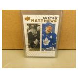 2024-25 UD Auston Matthews #8 Rookie / Record Year