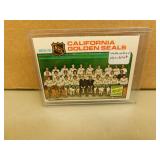 1975-76 OPC California Seals #82 team Checklist