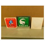3 Vintage NFL Football Decals