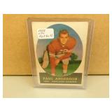 1958 Topps Paul Anderson #1 CFL Football Card