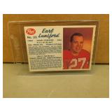 1962 Post Earl Lunsford #103 CFL Football Card