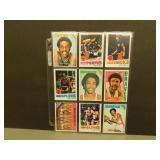 NBA 1970's - Lot of 9 cards
