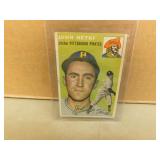 1954 Topps John Hetki #161 card