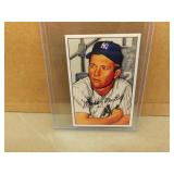 1952 Bowman Gum Mickey Mantle #101 Reprint