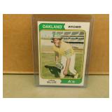 1974 Topps Vida Blue #290 card