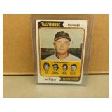 1974 Topps Earl Weaver #306 Card