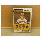 1974 Topps Danny Murtaugh #489 card