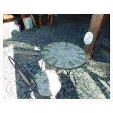 Metal / Tile Table & 2 Chair Set