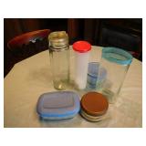 6 Storage Containers - Various Sizes
