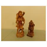 Vintage handcarved Philipine wooden statues