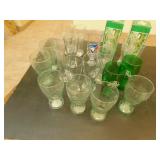 Collectable glasses various sizes