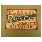Players Navy Cut Cigarette Tobacco Sign - 8 X 12