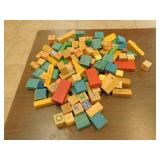 Vintage childs wooden blocks