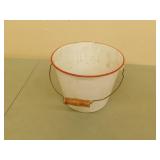 Decorative metal bucket  9 in tall