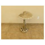 Cast iron bird bath  17X20X29