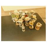 Collectable beer steins various sizes