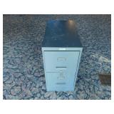 2 Drawer Metal Filing Cabinet - 15 x 27 x 30
