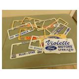 10 Collectable licence plate covers