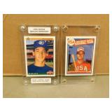 2 Collectible Baseball Cards