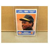 1991 Post Rickey Henderson #24 Baseball Card
