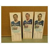 1970-71 Dads Cookies O'Shae/Ehman/Dillabough Cards