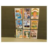 9 HOF Collectible Baseball Cards - Various Players