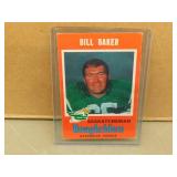 1971 OPC Bill Baker #92 CFL Football Card