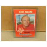 1971 OPC Jerry Keeling #128 CFL Football Card