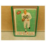 1959 Topps Harvey Wylie #27 CFL Football Card