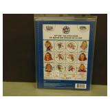 2000 Uncut Sheet Of NHL HOF Stamps 6 X 0.46