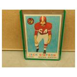 1959 Topps Jack Simpson #31 CFL Football Card