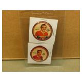 1961-62 Shirriff/Salada Backstrom/Richard Coins