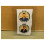 1961-62 Shirriff/Salada Cunningham / Harvey Coins
