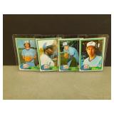 4-1981 Topps Blue Jays Cards