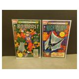 Topps Comics Nightglider #1 Bomblast #1  1993