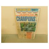 Plaque Front Face Sunday Star Oct. 25, 1992