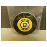 Giles Gilbert Signed Official NHL Puck