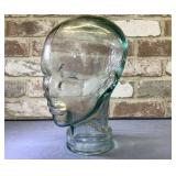 VINTAGE GLASS MANNEQUIN HEAD- NORMALLY DISPLAY