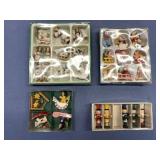 (4) BOXED SETS OF VINTAGE WOODEN ORNAMENTS