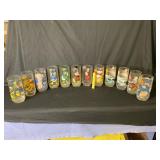 (12 PCS) VINTAGE GLASS COLLECTOR CUPS -